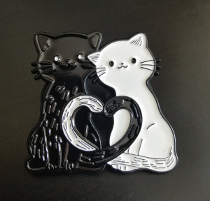 Pin's Chats Coeur (Neuf)