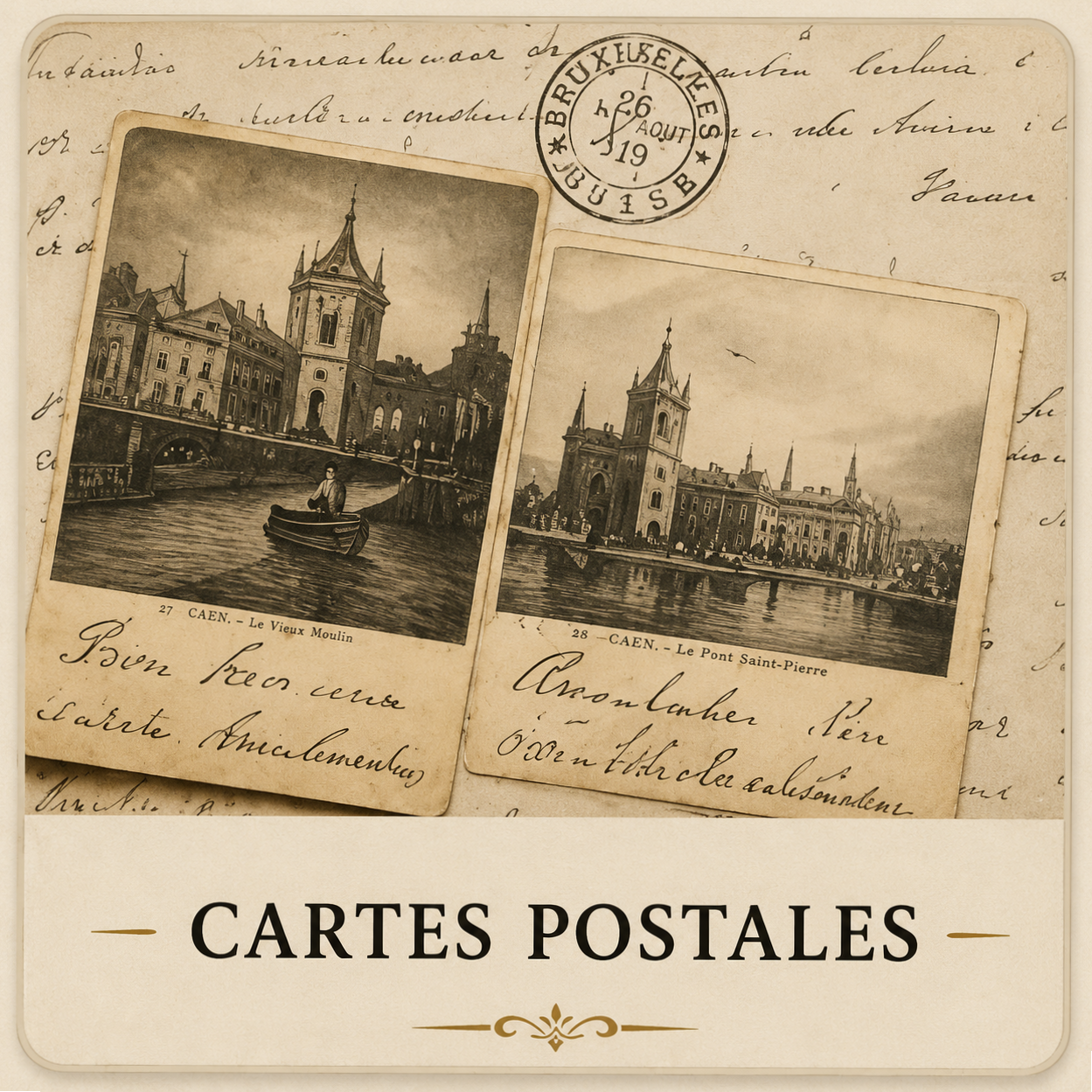 accueil-3-www.maisondupins.fr.jpg Anciennes cartes postales vintage représentant des monuments, présentées sur la page Cartes Postales de Maison du Pin's